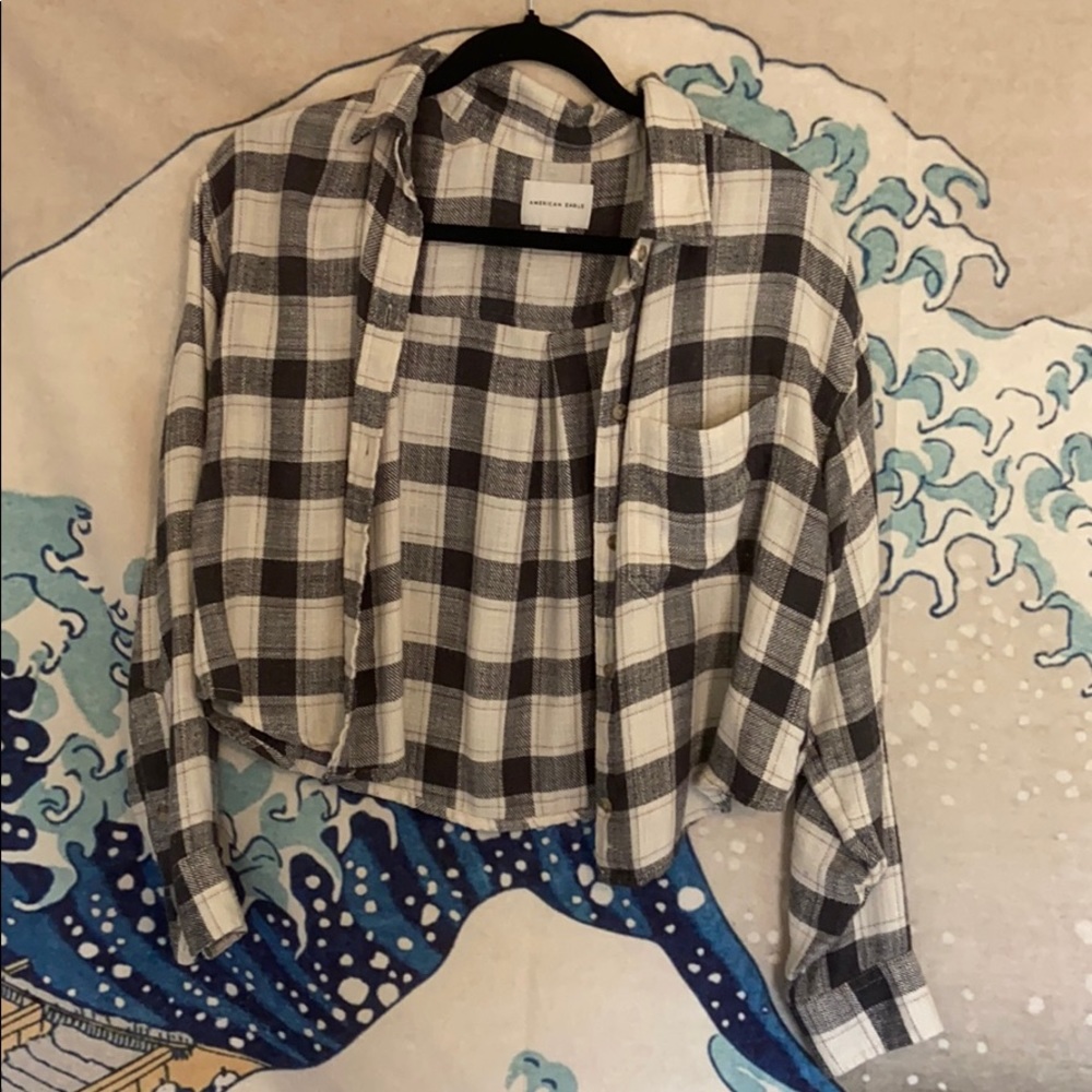 Crop Flannel American Eagle